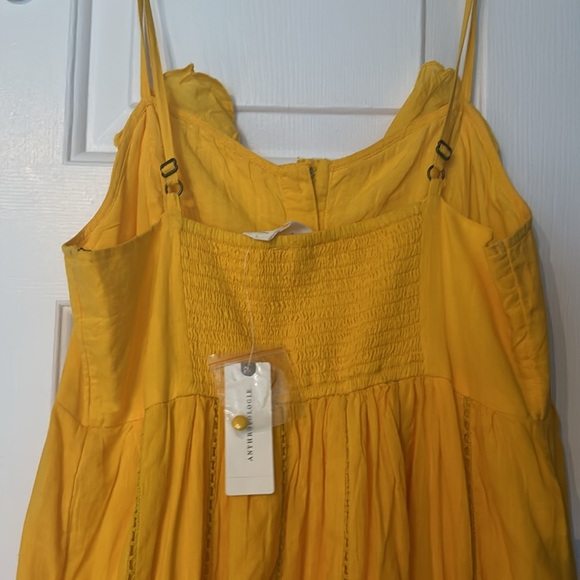 Maeve Arcadia Maxi Dress Size 10 Yellow NWT from Anthropologie - Picture 8 of 8